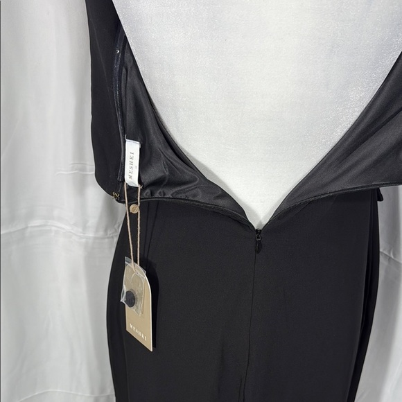 Meshki Black Strapless Sheath Maxi Dress with Front Slit Size M NWT - Picture 12 of 12